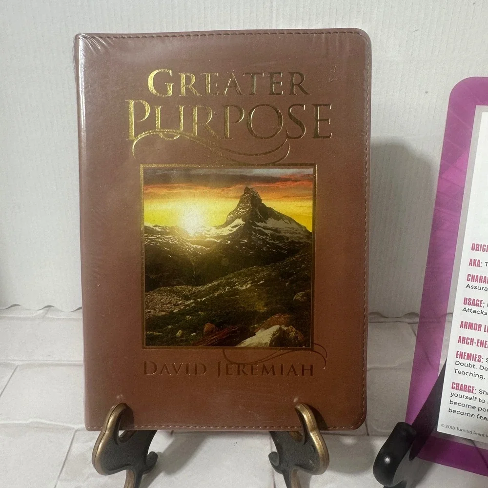 David Jeremiah Greater Purpose Christian Bible Brown Leather Cover‎ NEW Sealed